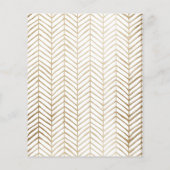 Budget Faux Gold Save the Date Bruiloft (Achterkant)