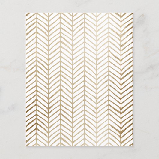 Budget Faux Gold Save the Date Bruiloft (Achterkant)