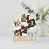Budget Faux Kraft Instant Multi Photo Kerstman (Staand voorkant)