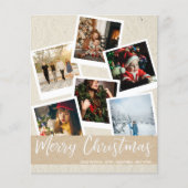 Budget Faux Kraft Instant Multi Photo Kerstman (Voorkant)