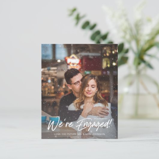 Budget Faux Sneeuw We zijn Engaged V Foto Buffalo (Staand voorkant)