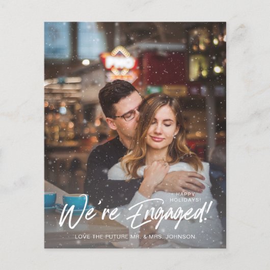 Budget Faux Sneeuw We zijn Engaged V Foto Buffalo (Voorkant)