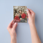 Budget Faux Sneeuwkerst V Foto Flyer (Hand)