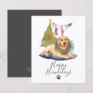 BUDGET feestdagen Gele labrador Dog Kerstmis