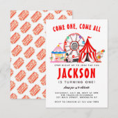 Budget Feestelijke Carnaval Circus Feest Kind Verj Notitiekaartje (Voorkant / Achterkant)