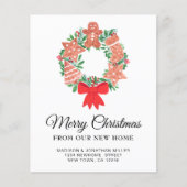 Budget Feestelijke Kerstmis Bewegende aankondiging (Voorkant)