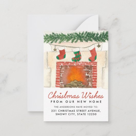 Budget feestelijke kerstvakantie notitiekaartje (Voorkant)