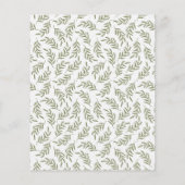 Budget Feestelijke Krans Kerstvakantie Kaart (Achterkant)