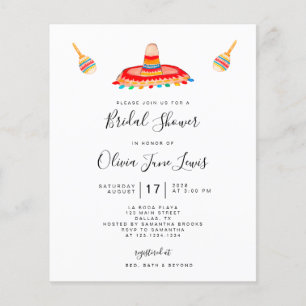 Budget Fiesta Sombrero Bridal Shower