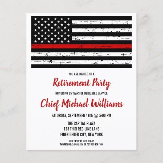 Budget Fire Department Kaart (Voorkant)