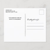 Budget Fire Department Thin Red Line Holiday Kaart (Achterkant)