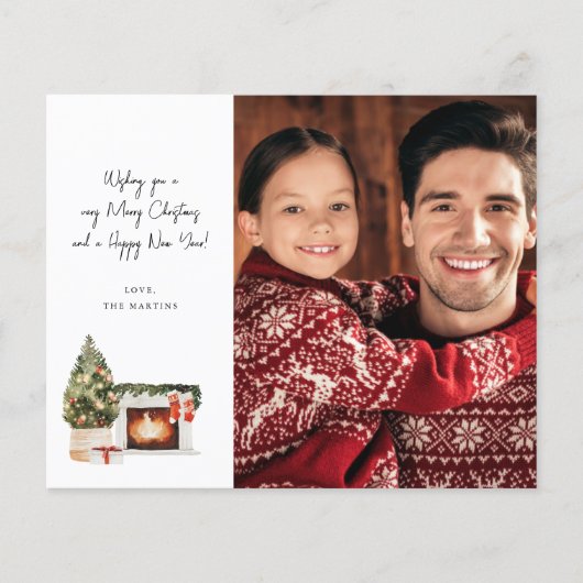 Budget Fireplace kerstnotitie (Voorkant)