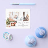 Budget Fireplace Stockings & Kerstboom Foto Flyer (Enkel)