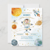 Budget First Around the Sun Space Photo Birthday (Voorkant)