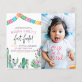 Budget First Fiesta Cute Girl Birthday Party Foto (Voorkant)