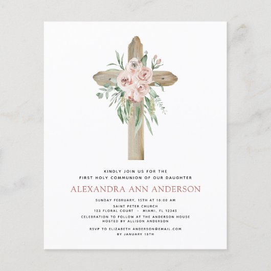 Budget First Heilige Commune Pink Dusty Roos (Voorkant)