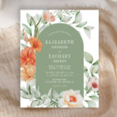 Budget Floral Arch Sage Peach Weddenschap