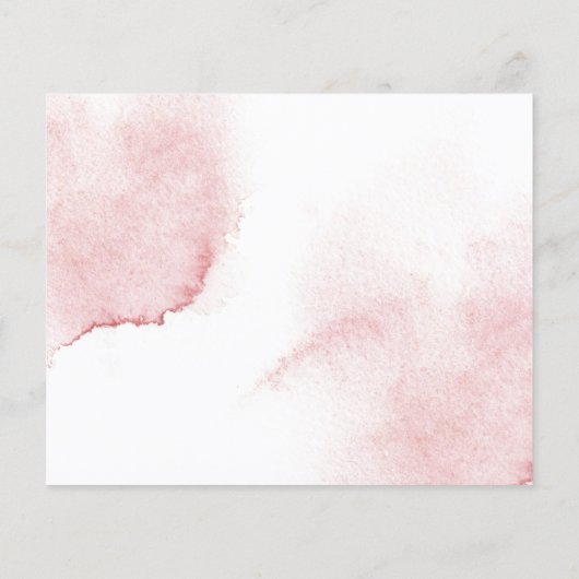 BUDGET Floral bruiloft uitnodiging. Flyer (Achterkant)