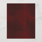 Budget floral burgundy bridal doucheuitnodiging flyer (Achterkant)