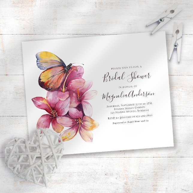 Budget Floral Butterfly Bridal Shower (Creator heeft geüpload)