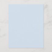 Budget Floral Dusty Blue Botanical Wedding Invite (Achterkant)