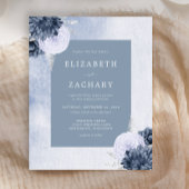 Budget Floral Dusty Blue Silver Wedding
