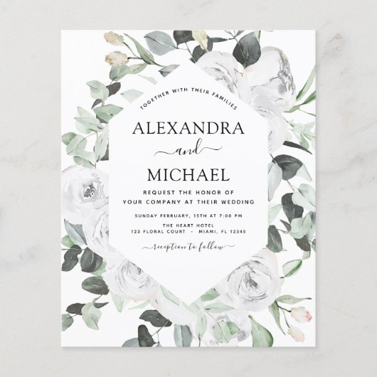 Budget Floral Eucalyptus Greenery Wedding (Voorkant)
