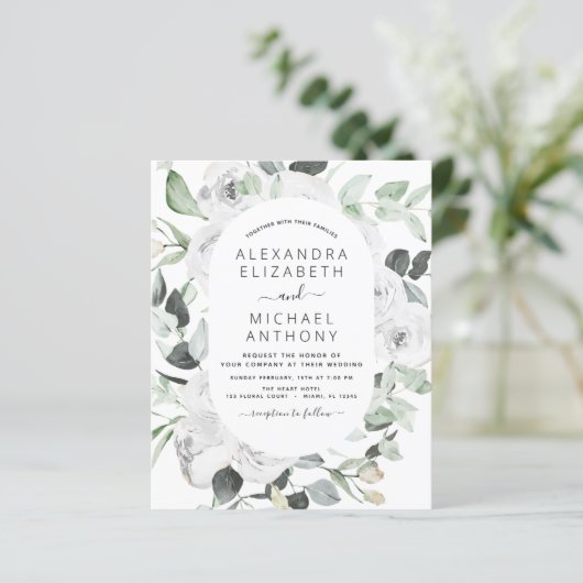 Budget Floral Eucalyptus Greenery Wedding (Staand voorkant)