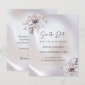 Budget Floral Eucalyptus Wedding Save the Date (Voorkant / Achterkant)