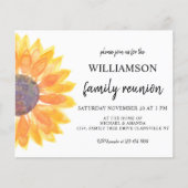 Budget Floral Familie Uitnodiging (Voorkant)