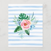 Budget Floral Foto Weddenschap Hartelijk dank (Achterkant)