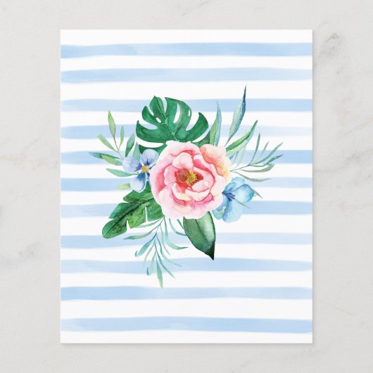 Budget Floral Foto Weddenschap Hartelijk dank (Achterkant)