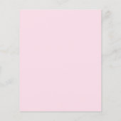 Budget Floral Geometric Roos Gold sparen de datum Flyer (Achterkant)