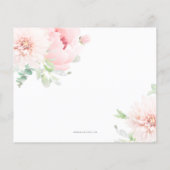 Budget Floral Girl Baby shower (Achterkant)