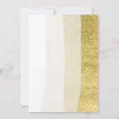 budget Floral glitter Gold prinses Quinceanera in Kaart (Achterkant)