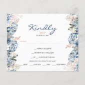 BUDGET/FLORAL & GREENERY RSVP Card-Flyer. Flyer (Achterkant)