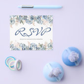 BUDGET/FLORAL & GREENERY RSVP Card-Flyer. Flyer (Enkel)