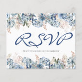 BUDGET/FLORAL & GREENERY RSVP Card-Flyer. Flyer (Voorkant)