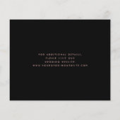 Budget Floral Ivoor Roos Gold Save the Date (Achterkant)