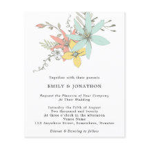 Budget Floral laat de Blauwgroen uitnodiging tot h