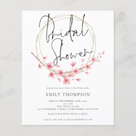 Budget Floral Lijst Bridal Shower