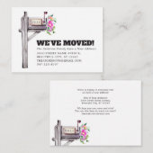 Budget Floral Mailbox New Home Moving Aankondiging (Voorkant / Achterkant)