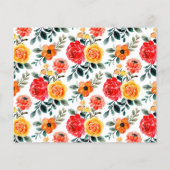 BUDGET Floral Pattern Modern Wedding (Achterkant)