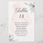 Budget Floral perzikgrijs trouwensegment (Voorkant)