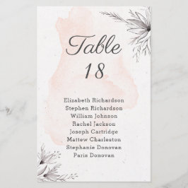 Budget Floral perzikgrijs trouwensegment