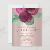 Budget Floral QR Code Roos Green Marsala (Voorkant)