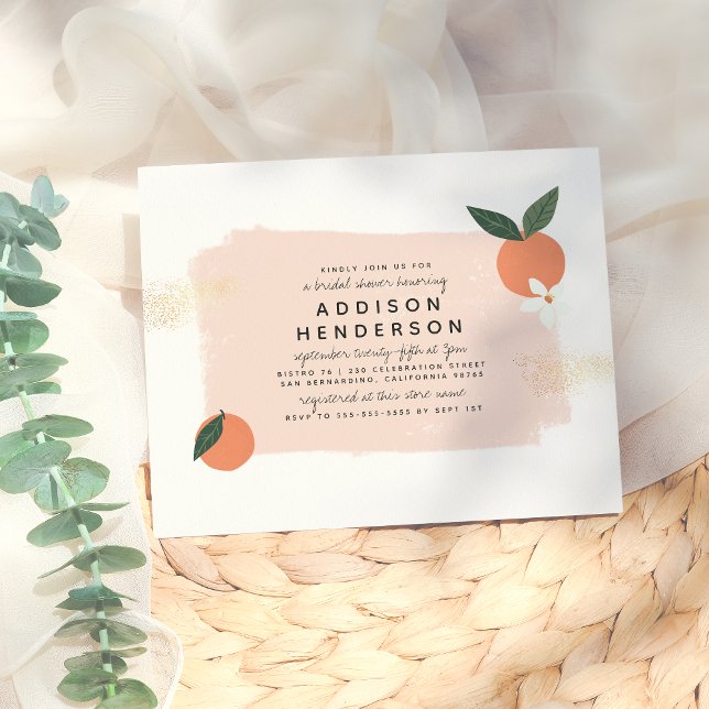 Budget Floral Sinaasappel, Roze & Gold Vrijgezelle (Creator heeft geüpload)