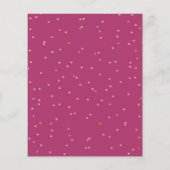 BUDGET Floral Unicorn Face Birthday Uitnodiging Flyer (Achterkant)