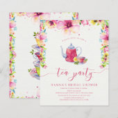 Budget Floral Vrijgezellenfeest Tea (Voorkant / Achterkant)