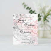 Budget Floral Weddenschap Roos Gold Silver (Staand voorkant)